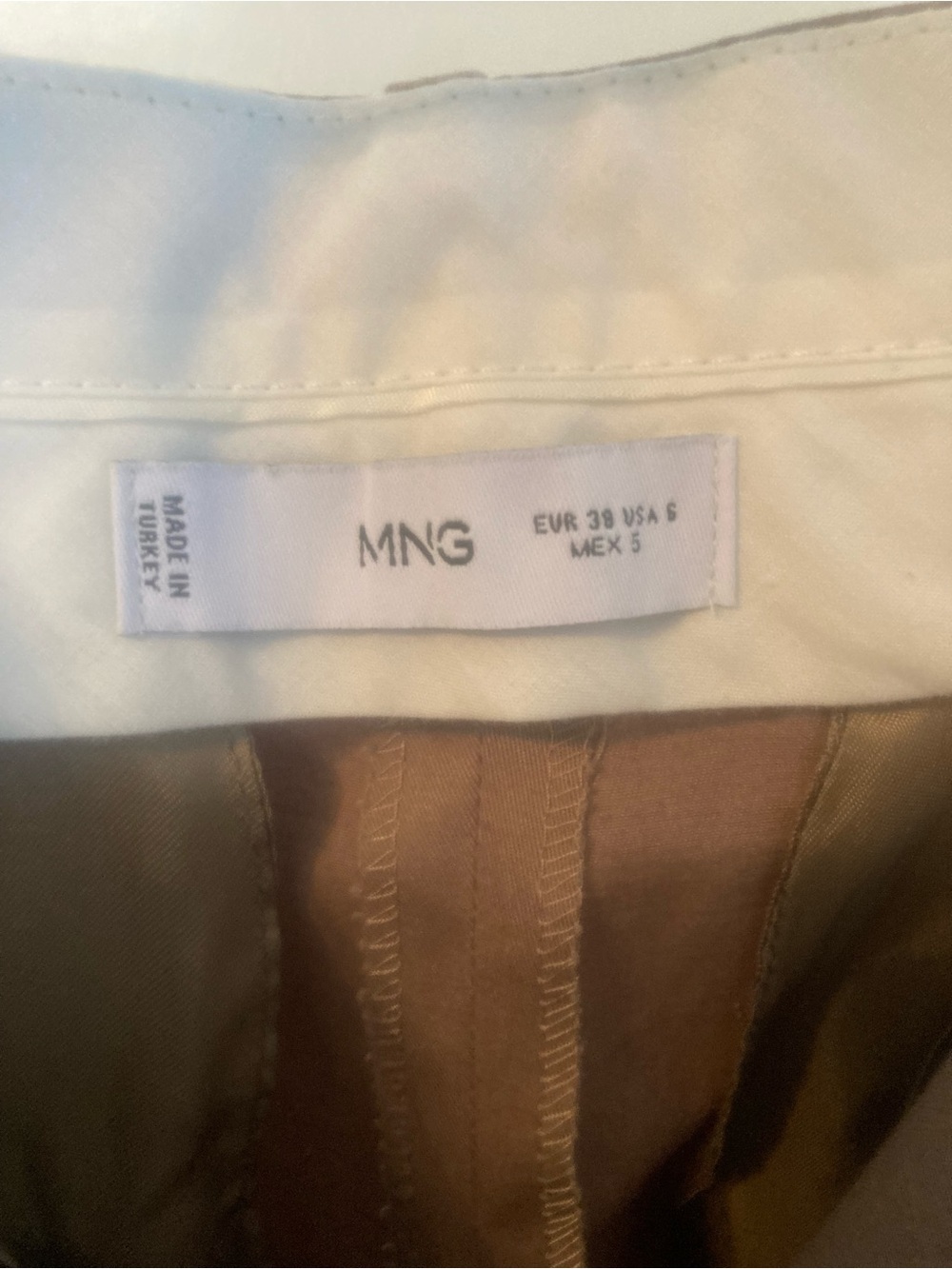 Mango Wide-Leg Pants in Warm Brown - Picture 2 of 8